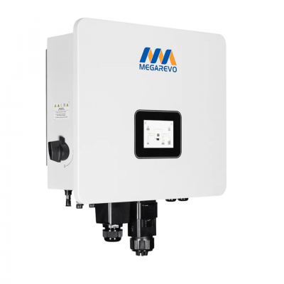 Гибридный однофазный инвертор для солнечных панелей 6kW Megarevo R6KL1DA-G2S 2 MPPT WiFi